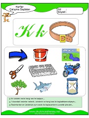 K Sesi Çalışma Sayfaları